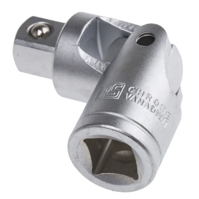 RS PRO 1/2 in Square Joint Socket Chrome Vanadium Steel Mirror Finish 912-5394