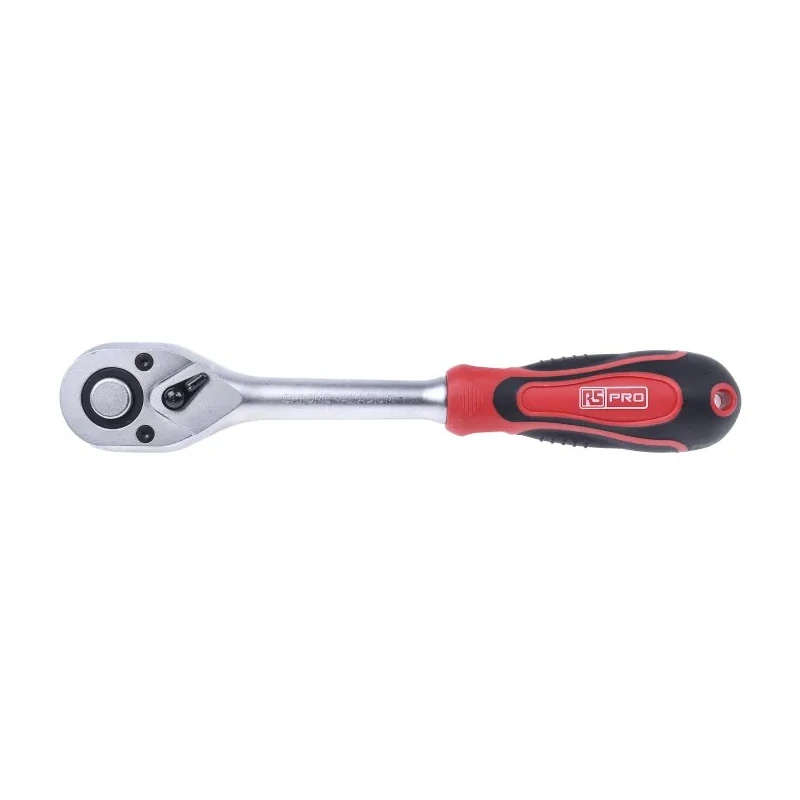 RS PRO 1/2 in Ratchet with Ratchet Handle, 246mm Overall Length, Chrome Vanadium Steel, Mirror Polished Finish 912-5417