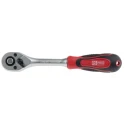 RS PRO 3/8 in Square Drive Ratchet Handle with Ratchet, Chrome Vanadium Steel, Mirror Polished Finish 912-5408