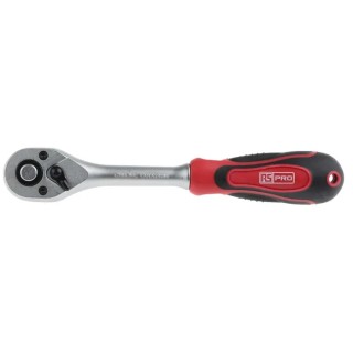 RS PRO 3/8 in Square Drive Ratchet Handle with Ratchet, Chrome Vanadium Steel, Mirror Polished Finish 912-5408