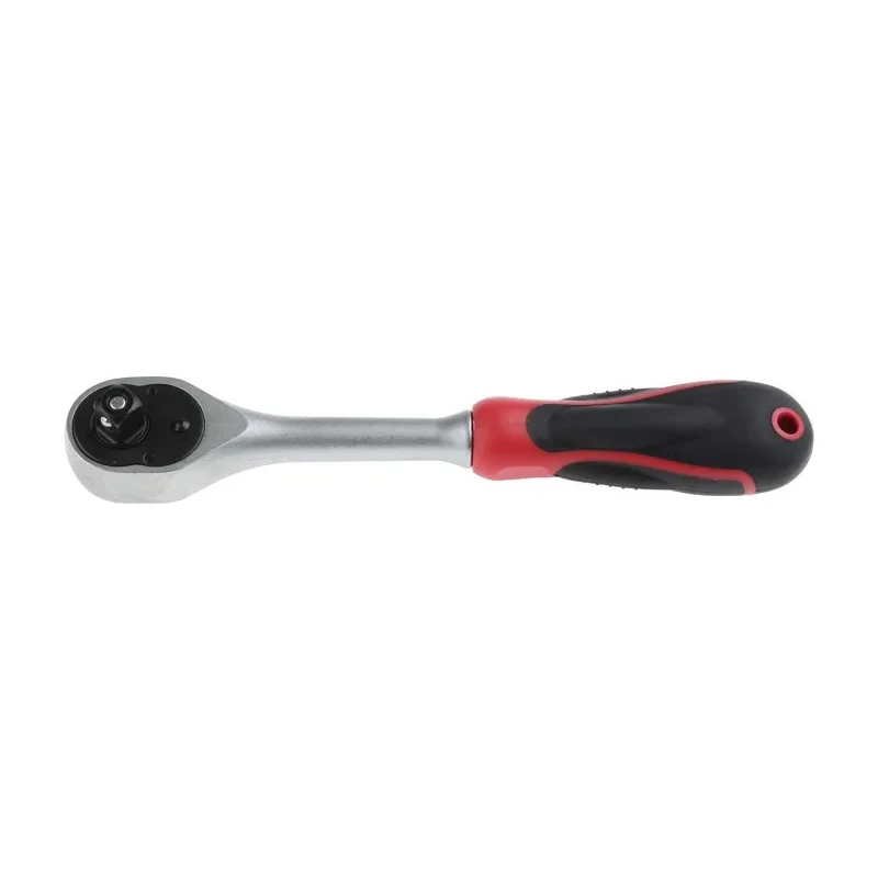 RS PRO 3/8 in Square Drive Ratchet Handle with Ratchet, Chrome Vanadium Steel, Mirror Polished Finish 912-5408