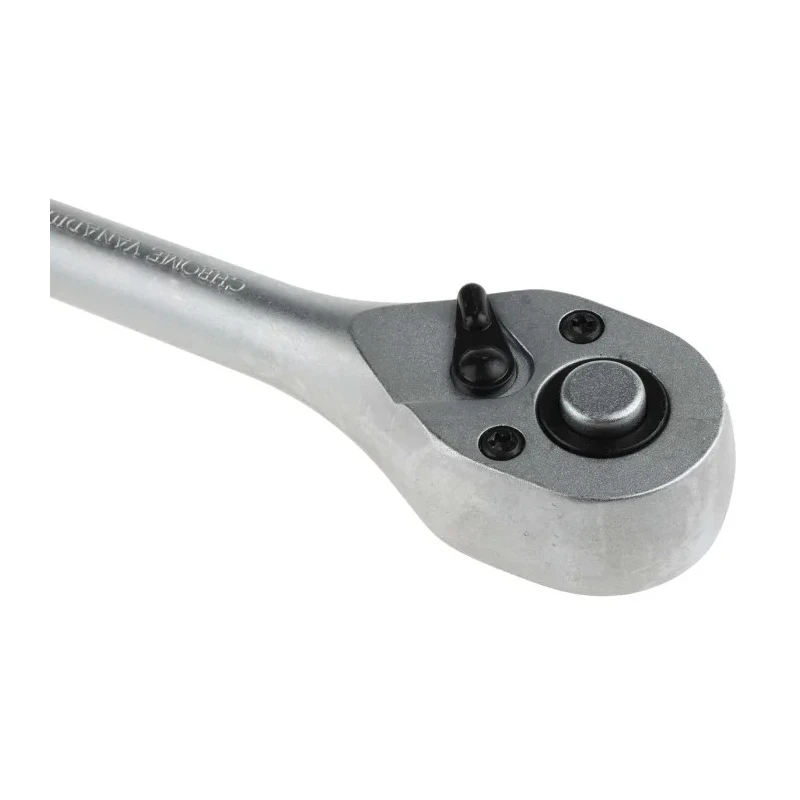 RS PRO 3/8 in Square Drive Ratchet Handle with Ratchet, Chrome Vanadium Steel, Mirror Polished Finish 912-5408
