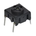 MEC IP67 Black Flat Tactile Switch Momentary SPST 50mA 24V DC PCB Mount 