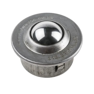ALWAYSE Ball Transfer Unit with 15.8 mm Diameter Stainless Steel 515-2-15