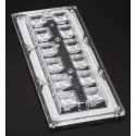 Ledil High Bay Series 12-Way Rectangular Beam LED Lens Clear Polymethyl Methacrylate CS14130_HB-IP-2X6-W