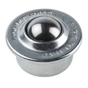 ALWAYSE Ball Transfer Unit with 15.8 mm Diameter Circular Flange Zinc Case Stainless Steel Ball 515016