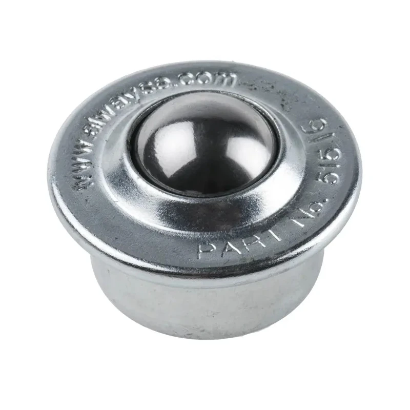 ALWAYSE Ball Transfer Unit with 15.8 mm Diameter Circular Flange Zinc Case Stainless Steel Ball 515016