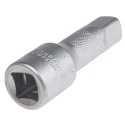 RS PRO 1/2 in Square Extension Socket, Matt Chrome Vanadium Steel, 75mm Overall 912-5420