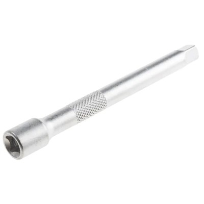 RS PRO 1/4 in Square Drive Extension Bar Socket, 100mm Overall Length 912-5423
