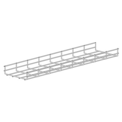 RS PRO Electrogalvanised Steel Wire Cable Tray 3 m Length x 150 mm Width x 60 mm Depth 912-4704