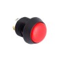 EOZ FL Series Illuminated Push Button Switch Panel Mount Momentary 13.5 mm Cutout SPST Red LED IP67 2.5 kV ac FL13LR5