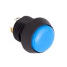 EOZ FL Series Illuminated Momentary Push Button Switch Panel Mount, 12 mm Cutout, SPST Contact, Blue LED, IP67, Model FL12LB5