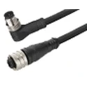 Brad from Molex Female 5 Way M12 Right Angle to Male 5 Way M12 Micro Change Sensor Actuator Cable 2m 1200980031