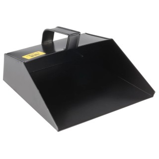 Cottam Large Black Metal Hooded Dust Pan 279 mm Wide 912-7693