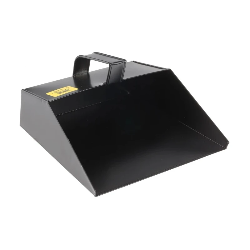 Cottam Large Black Metal Hooded Dust Pan 279 mm Wide 912-7693
