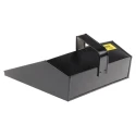 Cottam Large Black Metal Hooded Dust Pan 279 mm Wide 912-7693