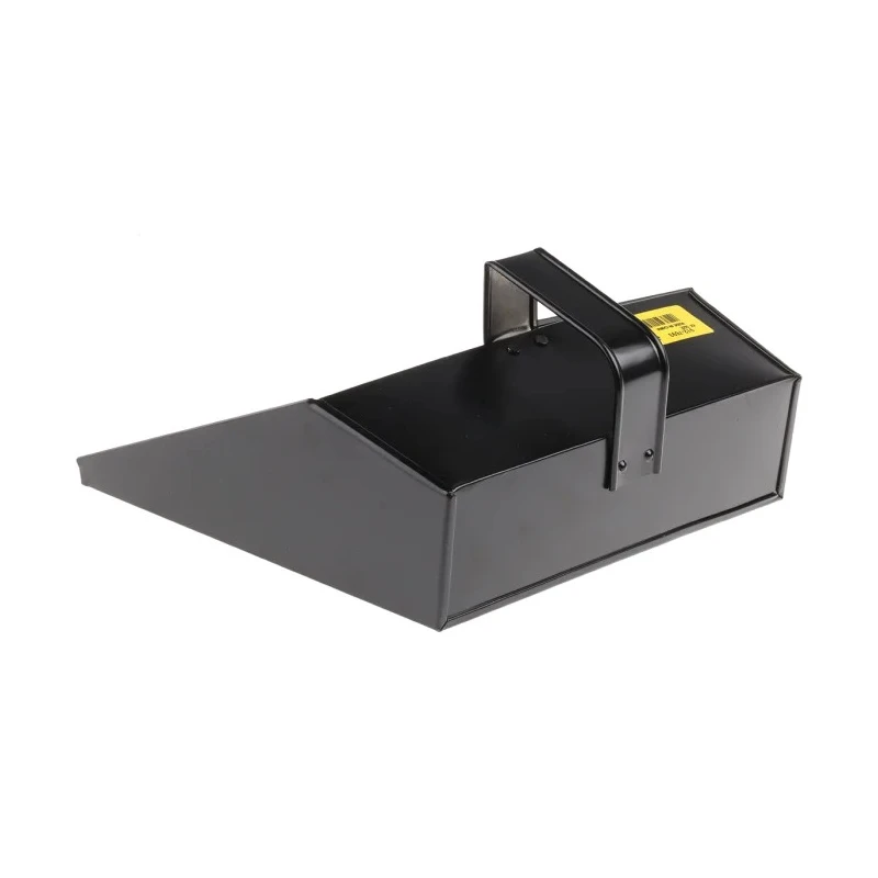 Cottam Large Black Metal Hooded Dust Pan 279 mm Wide 912-7693