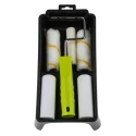 RS PRO Paint Roller & Tray Kit with Plastic Tray, Velour Roller Sleeve, Mini Roller Cage Frame, Foam & Acrylic 913-2468