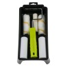 RS PRO Paint Roller & Tray Kit with Plastic Tray, Velour Roller Sleeve, Mini Roller Cage Frame, Foam & Acrylic 913-2468