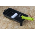 RS PRO Paint Roller & Tray Kit with Plastic Tray, Velour Roller Sleeve, Mini Roller Cage Frame, Foam & Acrylic 913-2468