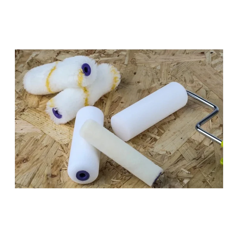 RS PRO Paint Roller & Tray Kit with Plastic Tray, Velour Roller Sleeve, Mini Roller Cage Frame, Foam & Acrylic 913-2468