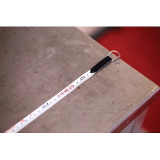 RS PRO 50 m Tape Measure Imperial Metric ABS Case Red with Steel Slide Hook 913-1563