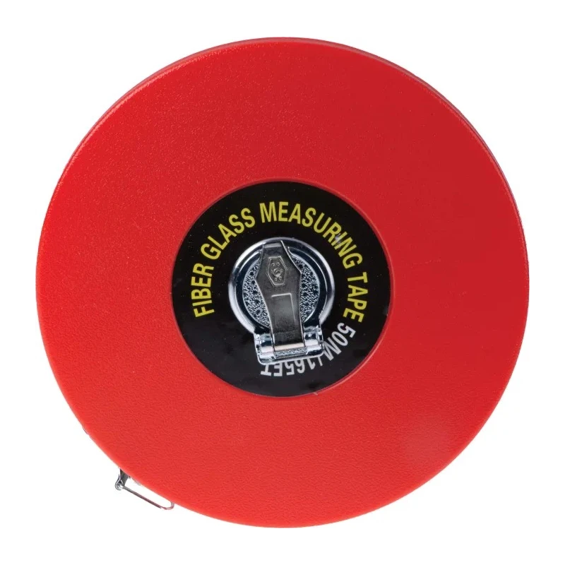 RS PRO 50 m Tape Measure Imperial Metric ABS Case Red with Steel Slide Hook 913-1563