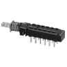 KNITTER-SWITCH MPB Series Miniature Push Button Switch, Latching, PCB Mount, DPDT, IP40/IP67, 100V AC MPBS-42H01-LF-14