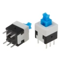 KNITTER-SWITCH MPSA Series Push Button Switch, Momentary, PCB Mount, DPDT, IP40/IP67, 30 V dc 250 V ac MPSA-22E08-0150