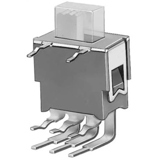 KNITTER-SWITCH IP67 PCB Slide Switch DPDT On-Off-On 50mA Polybutylene Terephthalate 