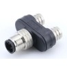 Brad from Molex Straight Circular Connector Adapter 3A 75V DC M8 Male to 4 Contact Female 1200890031