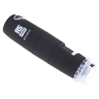 RS PRO USB WiFi Microscope 5 to 200X Magnification Illuminated 1280 x 1024 Pixel 30fps IEEE 802.11 b/g/n 913-2513