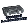 GearWrench 25-Piece 1/2 in Drive 6 Point Impact Socket Set Chrome Molybdenum Steel Manganese Phosphate Finish 84933N