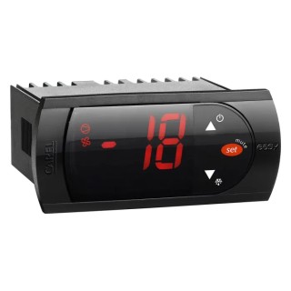 Carel On-Off Temperature Controller Panel Mount 1 Input, 3 Relay Outputs 230V ac PJEZC0M000