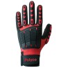 Polyco Healthline Multi Task E Red Nylon Work Gloves Size 9 Nitrile Foam Coating MTE/09
