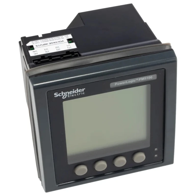 Schneider Electric 3 Phase Electromechanical Digital Power Meter LCD Display PM5000 Series METSEPM5110