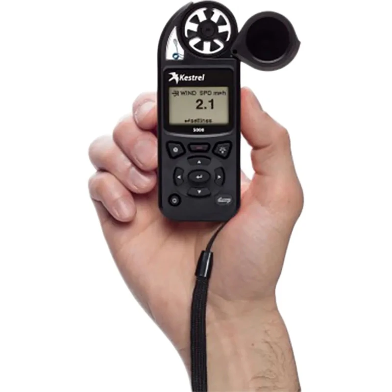 Kestrel Impeller Anemometer Measures Density Altitude Dew Point Wind Chill Moisture Content Evaporation 0850LBLK