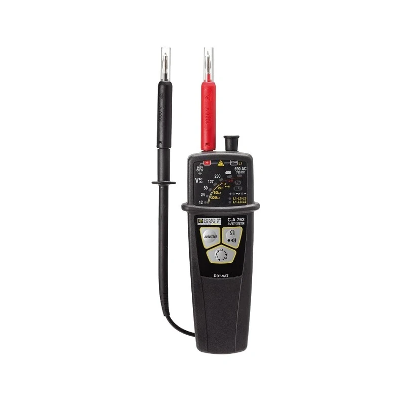Chauvin Arnoux LED Voltage Tester 690 V AC, 750 V DC Continuity Check, Battery Powered CAT IV P01191762D