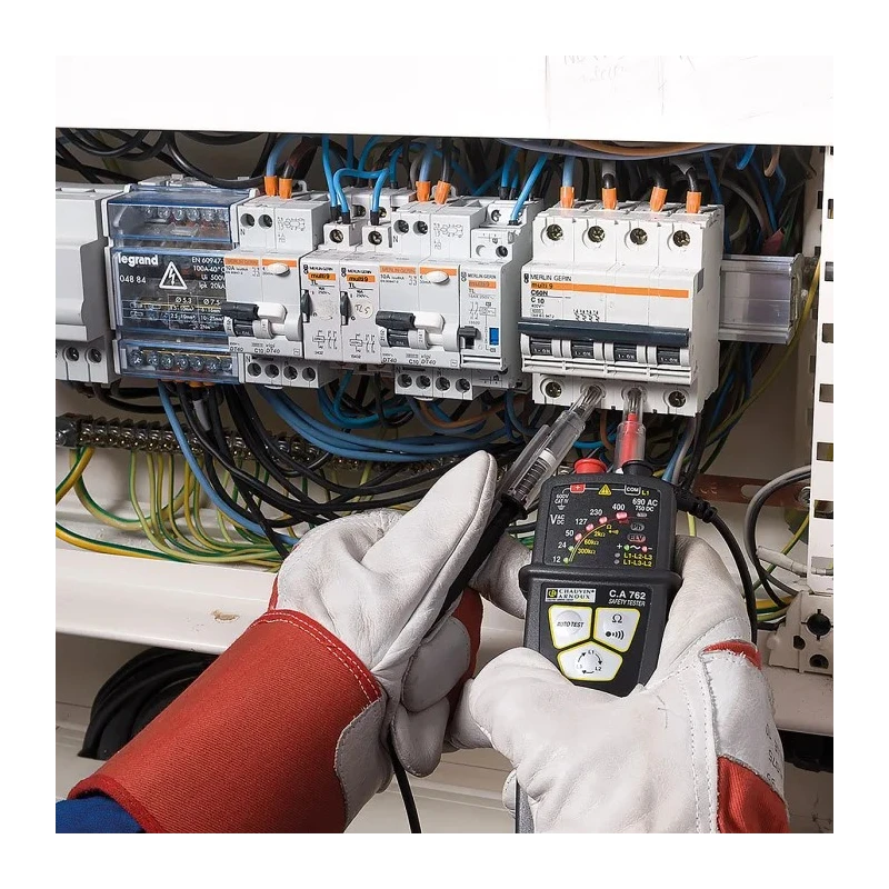 Chauvin Arnoux LED Voltage Tester 690 V AC, 750 V DC Continuity Check, Battery Powered CAT IV P01191762D