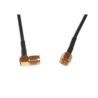 Telegartner SMA Series 1000 mm RG174 Coaxial Cable 50 Ω Black Terminated 