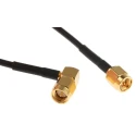 Telegartner SMA Series Terminated RG174 Coaxial Cable 50 Ω 300 mm Black Polyvinyl Chloride Jacket RG174 