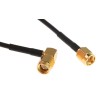 Telegartner SMA Series Terminated RG174 Coaxial Cable 50 Ω 300 mm Black Polyvinyl Chloride Jacket RG174