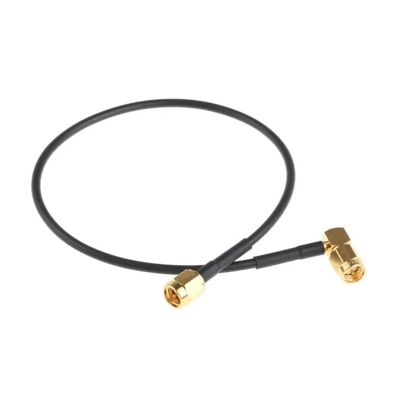 Telegartner SMA Series Terminated RG174 Coaxial Cable 50 Ω 300 mm Black Polyvinyl Chloride Jacket RG174 