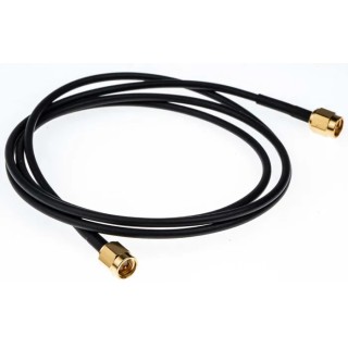 Telegartner SMA Series RG174 1000 mm Coaxial Cable 50 Ω Black PVC Jacket Terminated 
