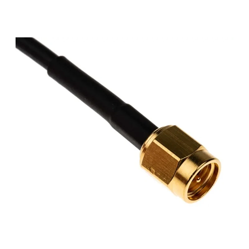 Telegartner SMA Series RG174 1000 mm Coaxial Cable 50 Ω Black PVC Jacket Terminated 