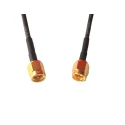 Telegartner SMA Series 300 mm RG174 Coaxial Cable 50 Ω Black Terminated 