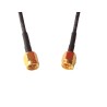 Telegartner SMA Series 300 mm RG174 Coaxial Cable 50 Ω Black Terminated