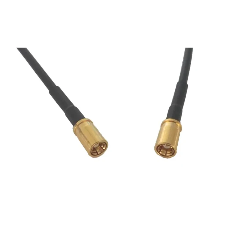 Telegartner SMB Series RG174 50 Ω Coaxial Cable, Terminated, 500 mm Length, Black PVC Jacket RG174