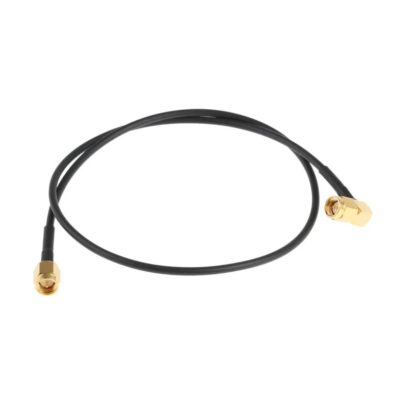 Telegartner SMA Series 500 mm Black Polyvinyl Chloride Jacket RG174 Coaxial Cable 50 Ω, Terminated RG174