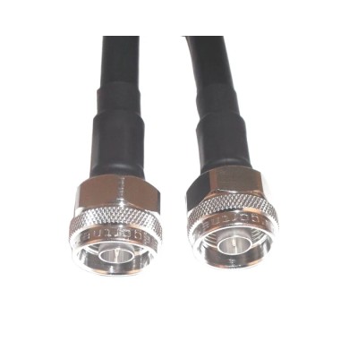 Telegartner N Type Series RG214 2500 mm Black Polyvinyl Chloride Jacket Coaxial Cable 50 Ω Terminated 